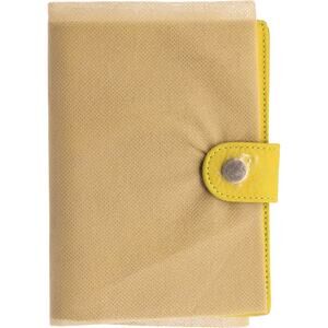 Borgasets Stay Gold Leather Passport Wallet